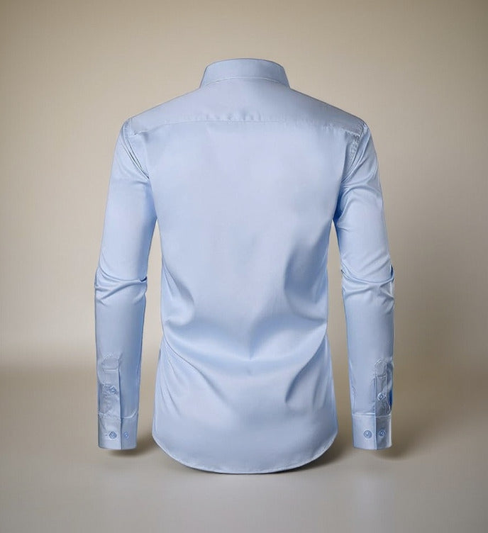 Azure Elegance™ | Premium Men’s Dress Shirt