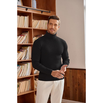 The Brelair Turtleneck — Black