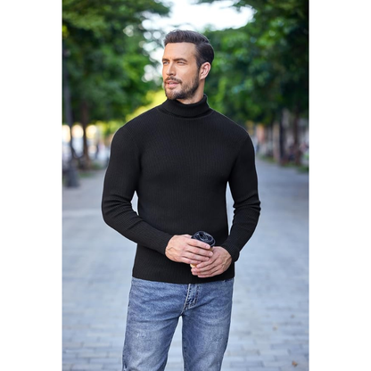 The Brelair Turtleneck — Black