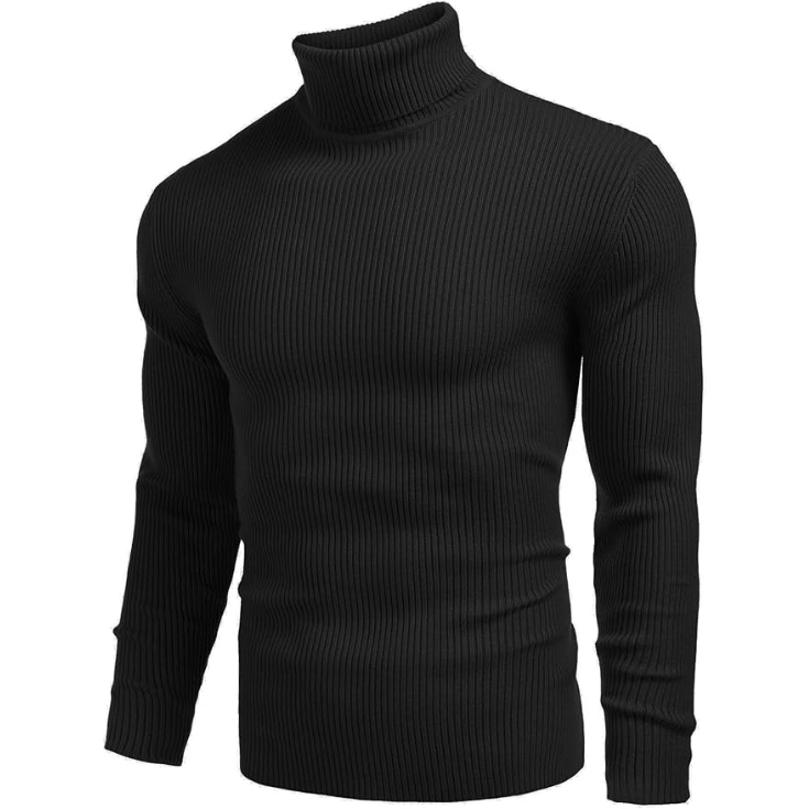 The Brelair Turtleneck — Black