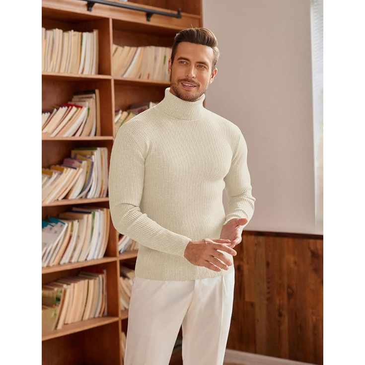The Brelair Turtleneck — Cream