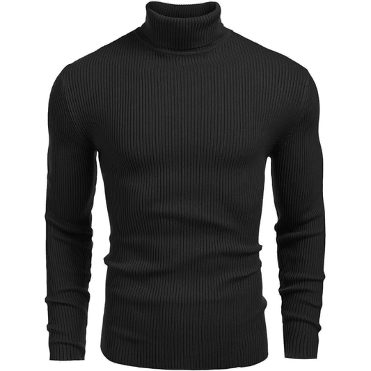 The Brelair Turtleneck — Black